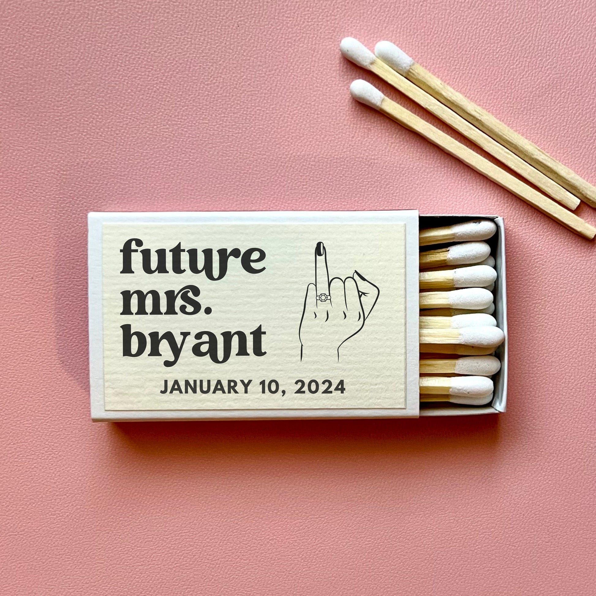 Personalized bridal shower favors for guests in bulk custom bridal shower matches wedding matches for guests custom matches