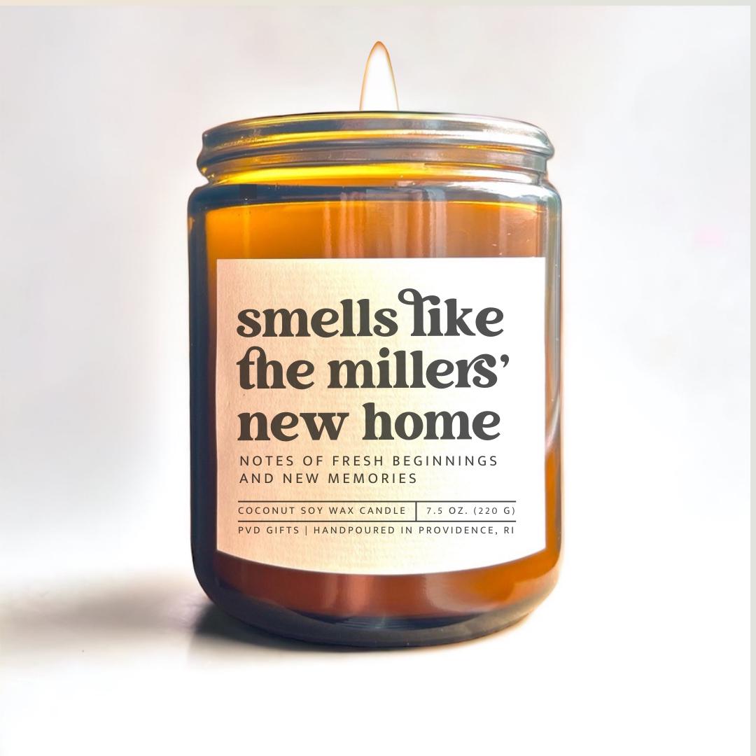 Housewarming Gift Basket Personalized Realtor Closing Gift New Home Gift with Name Thank You Gift for Hostess Custom Smells Like Candle