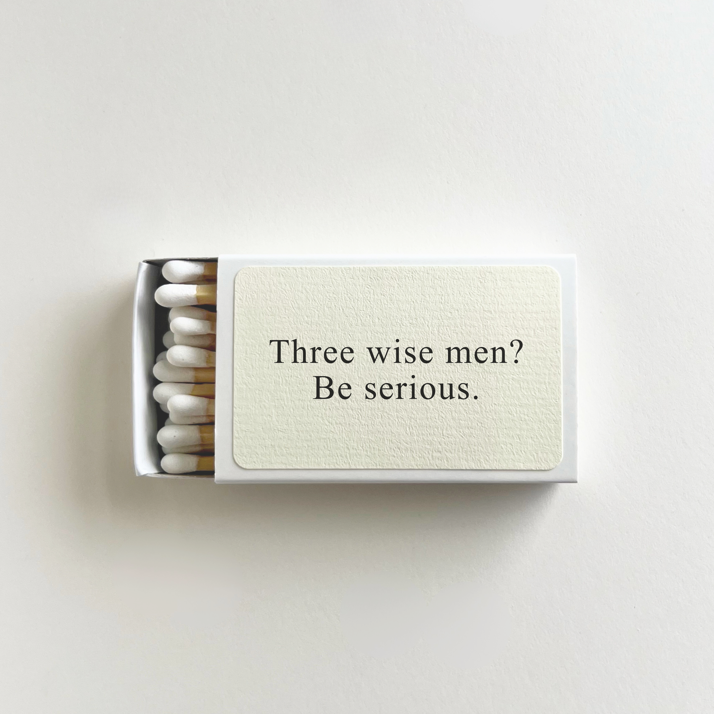 Three Wise Men: Custom Matchboxes