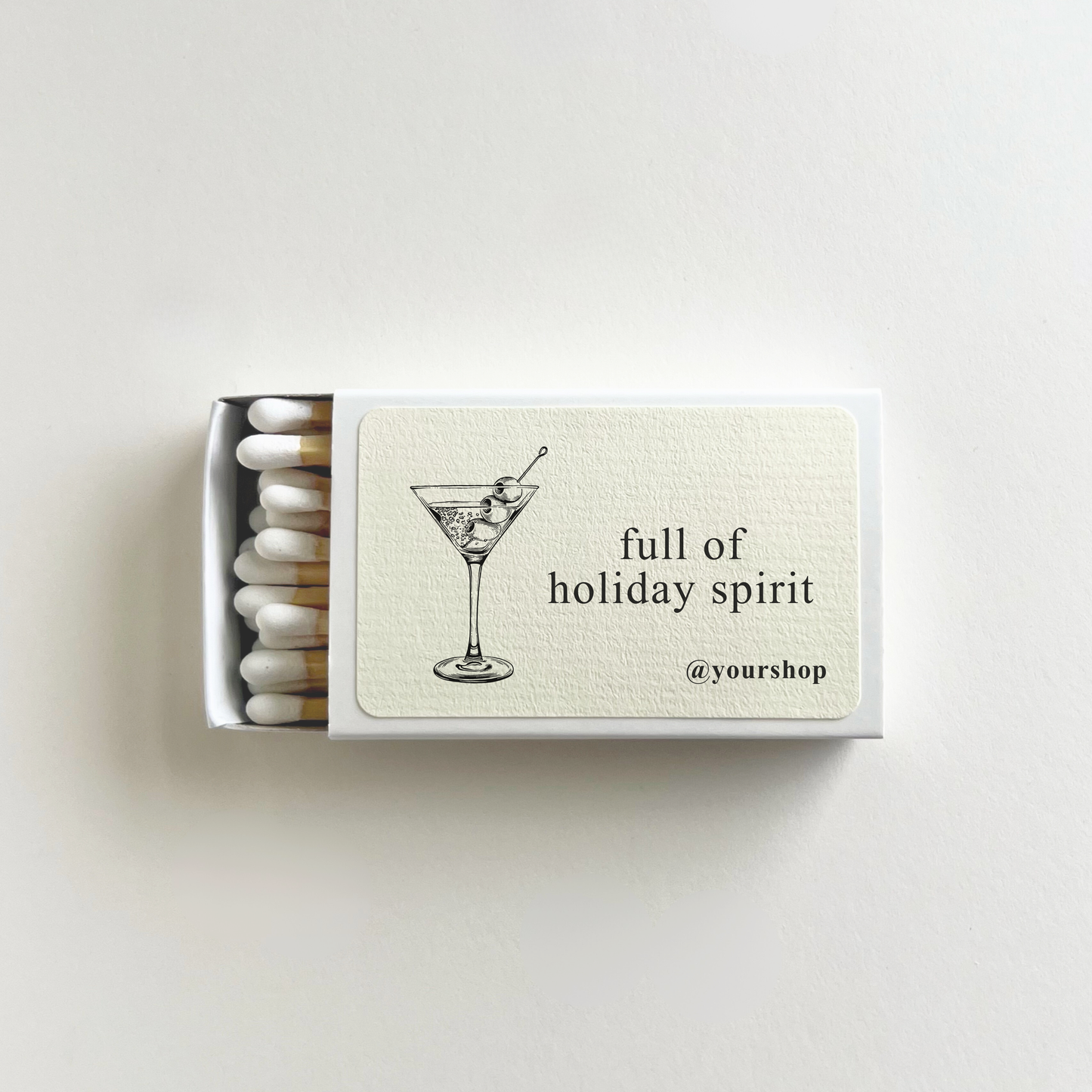 Full of Holiday Spirit: Custom Matchboxes
