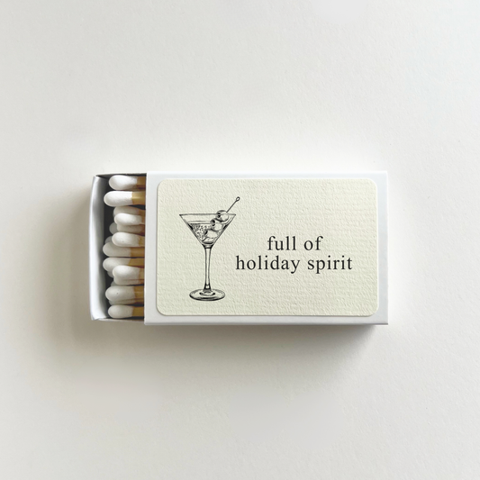 Full of Holiday Spirit: Custom Matchboxes
