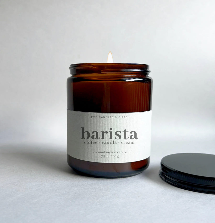 barista coconut soy wax candle