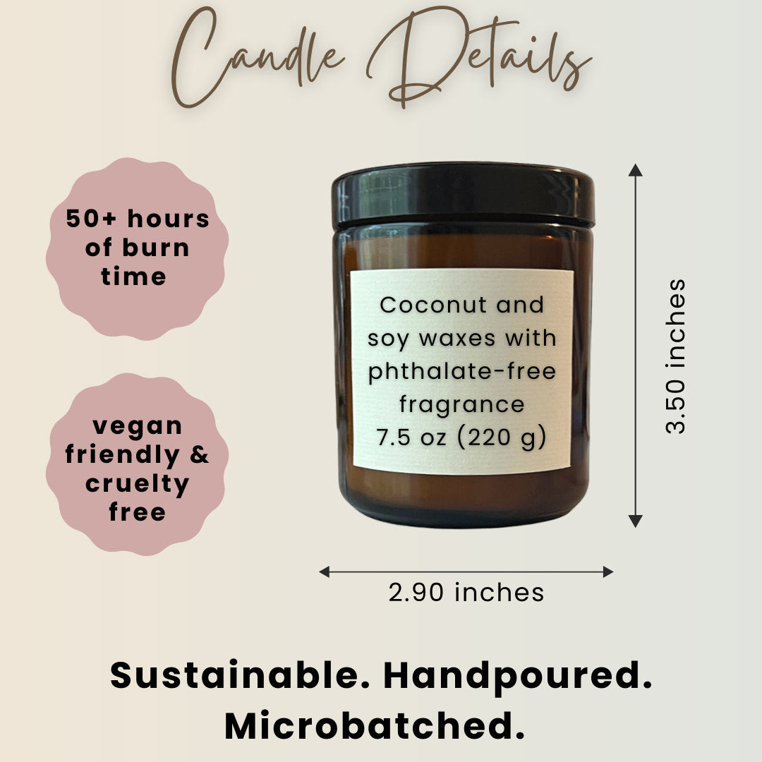 Custom label on homemade candles, thank you candle custom name, self care gift box