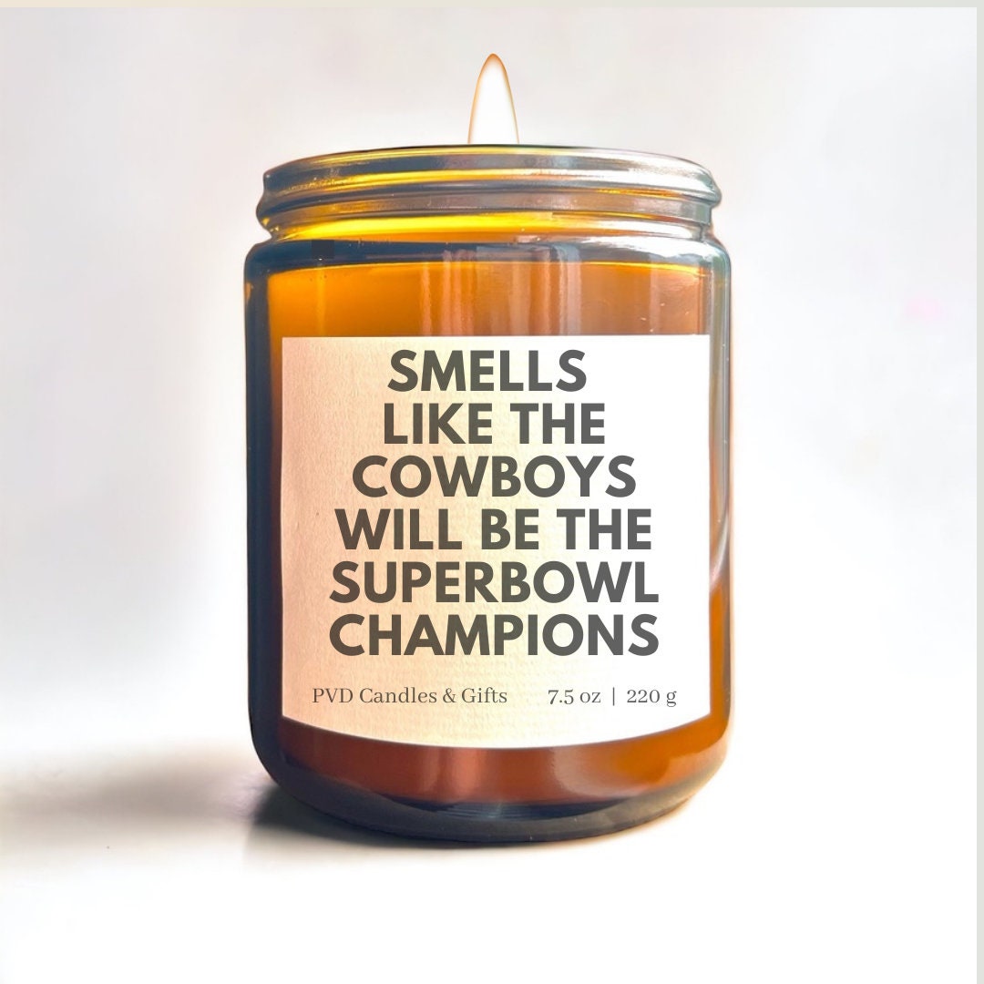 Dallas Cowboys Home Decor Football Candle Game Day Gift NFL Fan Cowboy Nation Dallas Fan Unique Aesthetic Sports Decor