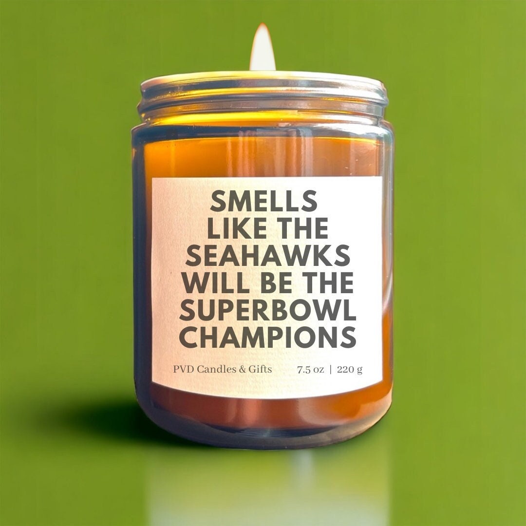 Seattle Seahawks Home Decor Football Candle Game Day Gift NFL Fan Gifts The 12s Seahawks Fan Unique Aesthetic Sports Decor Modern Home