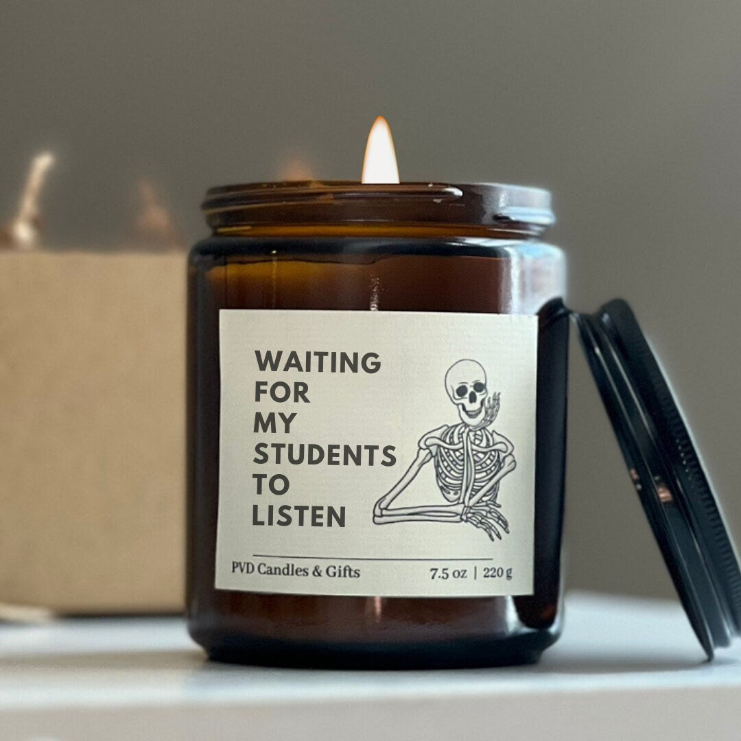 Halloween Teacher Gift for Science Teacher Birthday Gift for Chemistry Teacher Candle Biology Teacher Gift STEM Teacher Funny Halloween