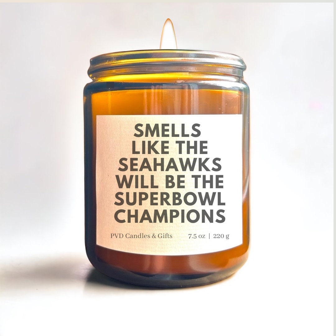 Seattle Seahawks Home Decor Football Candle Game Day Gift NFL Fan Gifts The 12s Seahawks Fan Unique Aesthetic Sports Decor Modern Home