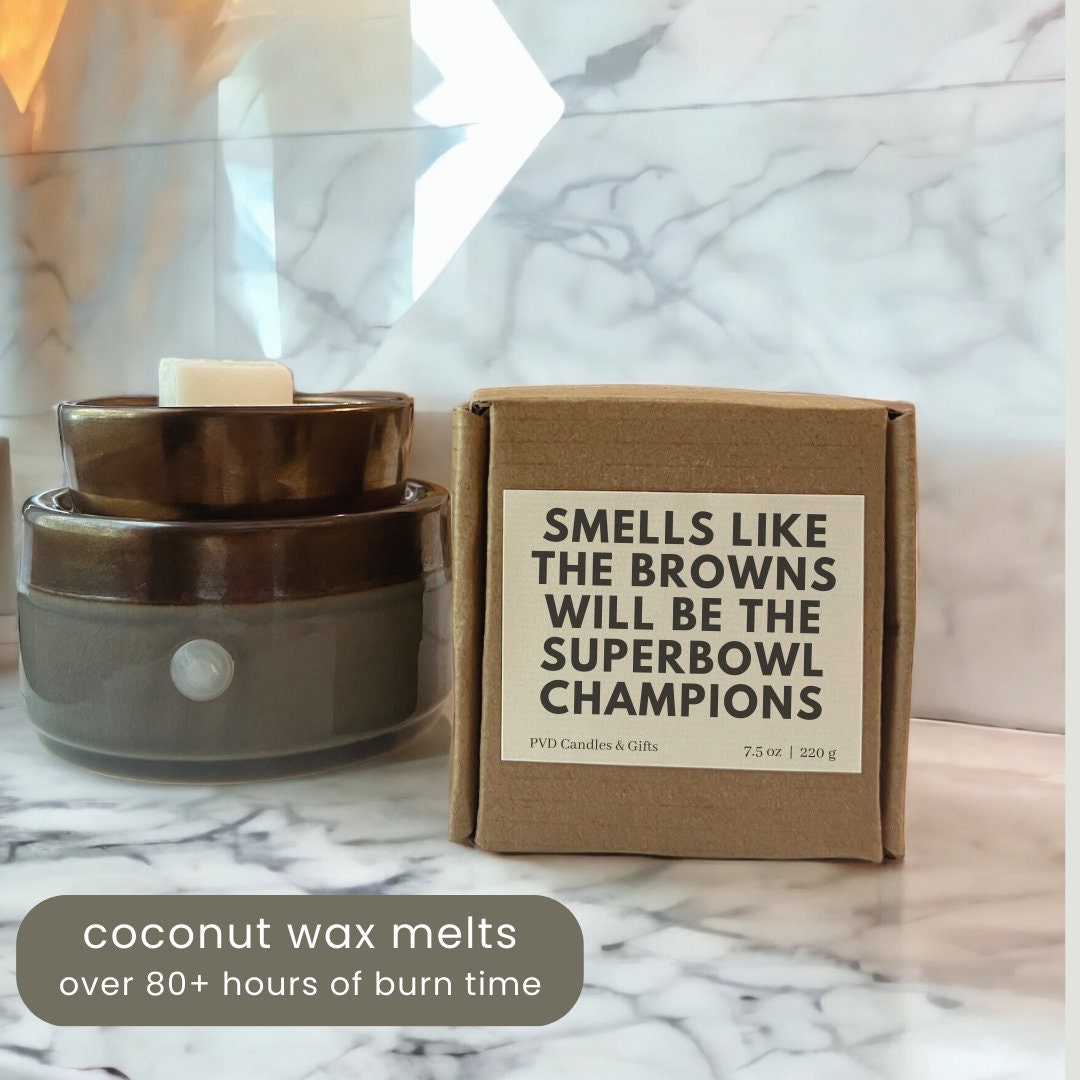 Personalized Cleveland Browns Home Decor Football Candle Game Day Gift Cleveland Browns Fan Gift Dawg Pound Unique Aesthetic NFL Decor