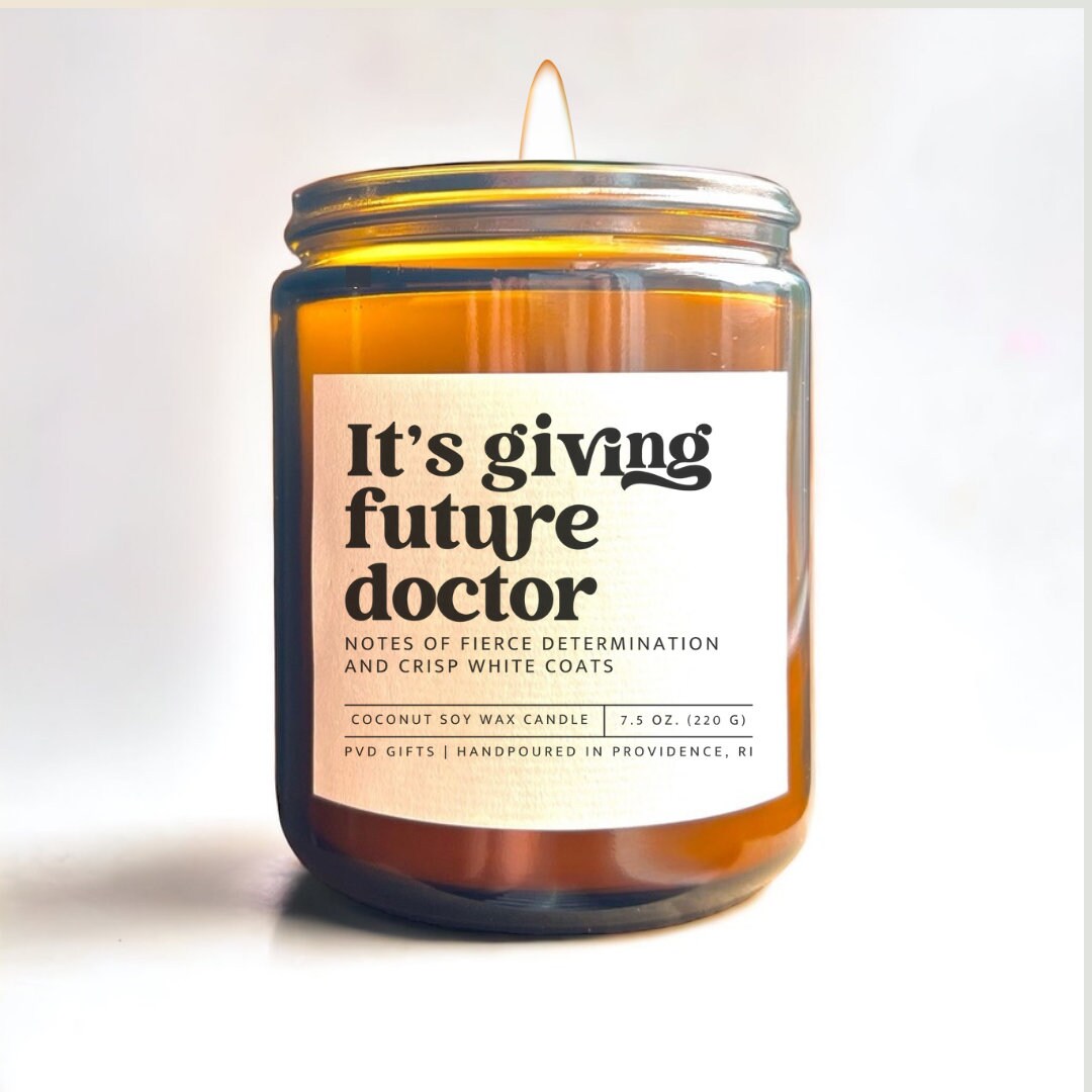 Future Doctor Candle for Med School Gift, Med School Acceptance Gift For Doctor,  Future Doctor Gift for Med Student