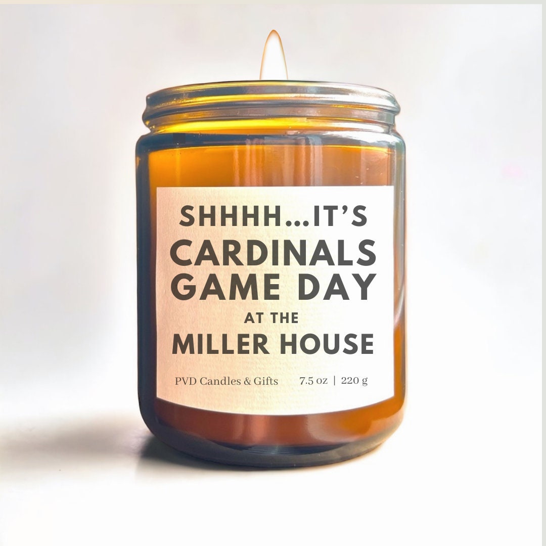 Personalized Arizona Cardinals Home Decor Football Candle Game Day Gift NFL Fan Arizona Cardinals Merch Unique Aesthetic Sports Decor