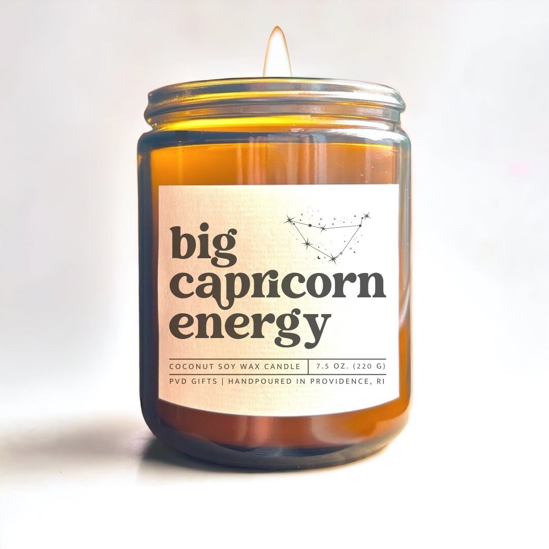 Capricorn Gift, Zodiac Candle, Big Capricorn Energy, Capricorn Birthday Gift, Capricorn Star Sign, Capricorn Self Care Box