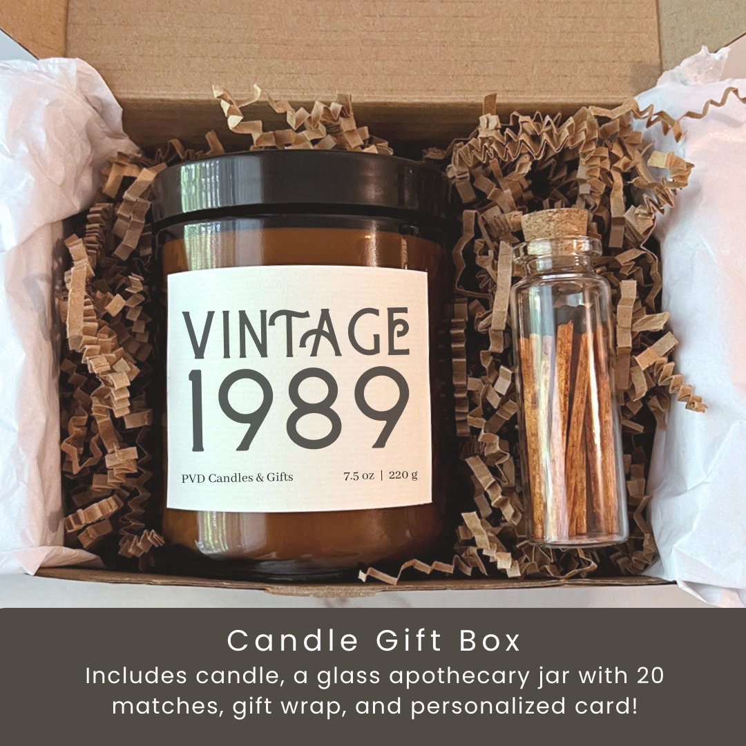 Personalized 35th Birthday Gift for Men, Woman’s 35th Birthday, Vintage 1989 Gift, 1989 Birthday Gift, 35th Gift Basket, Self-Care Gift Box