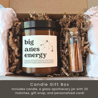 ✨ Zodiac Birthday Spa Gift Box with Personalized Candle – Astrology Self-Care Set