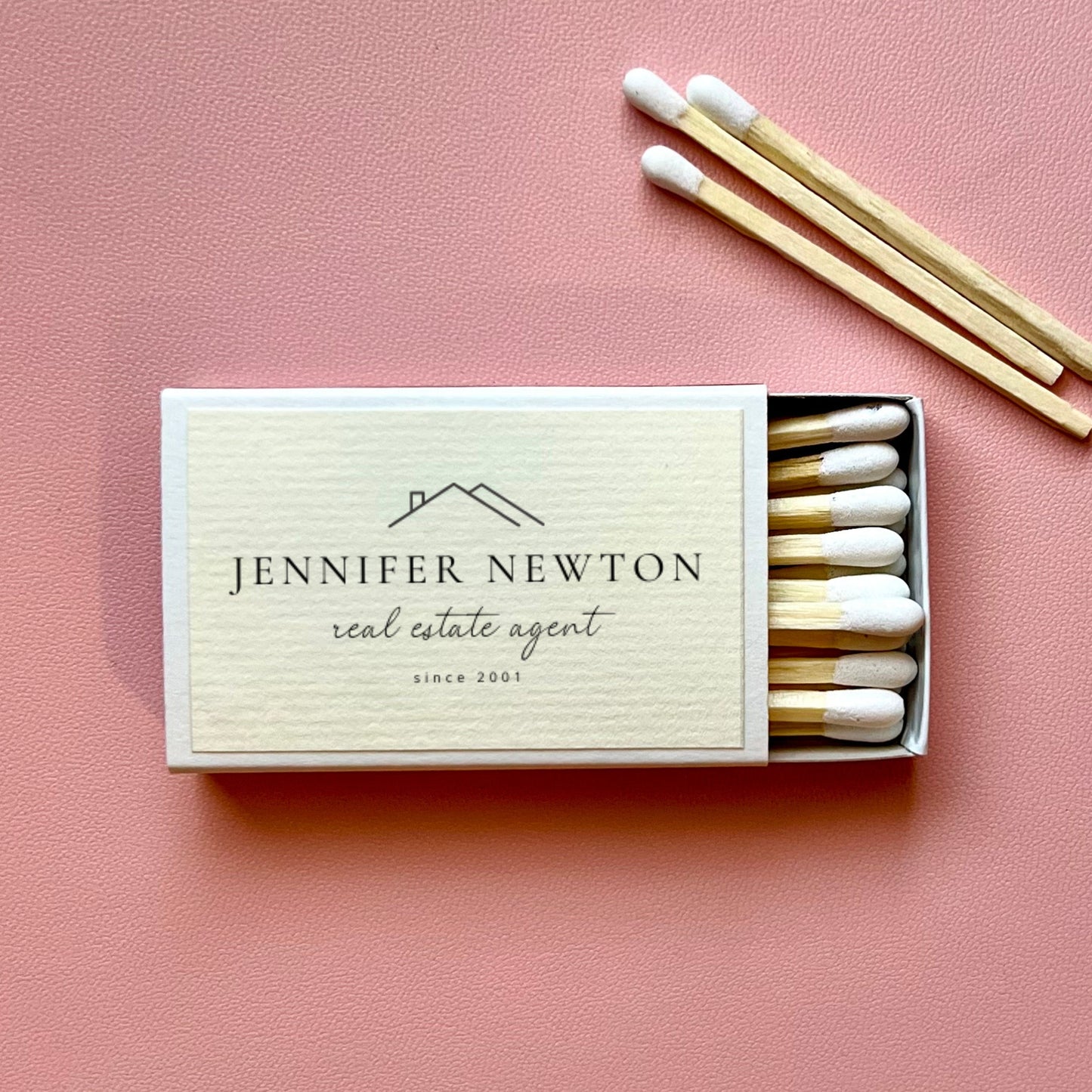 Custom Matches for Business, Personalized Business Logo Matches, Bulk business logo sticker on matches